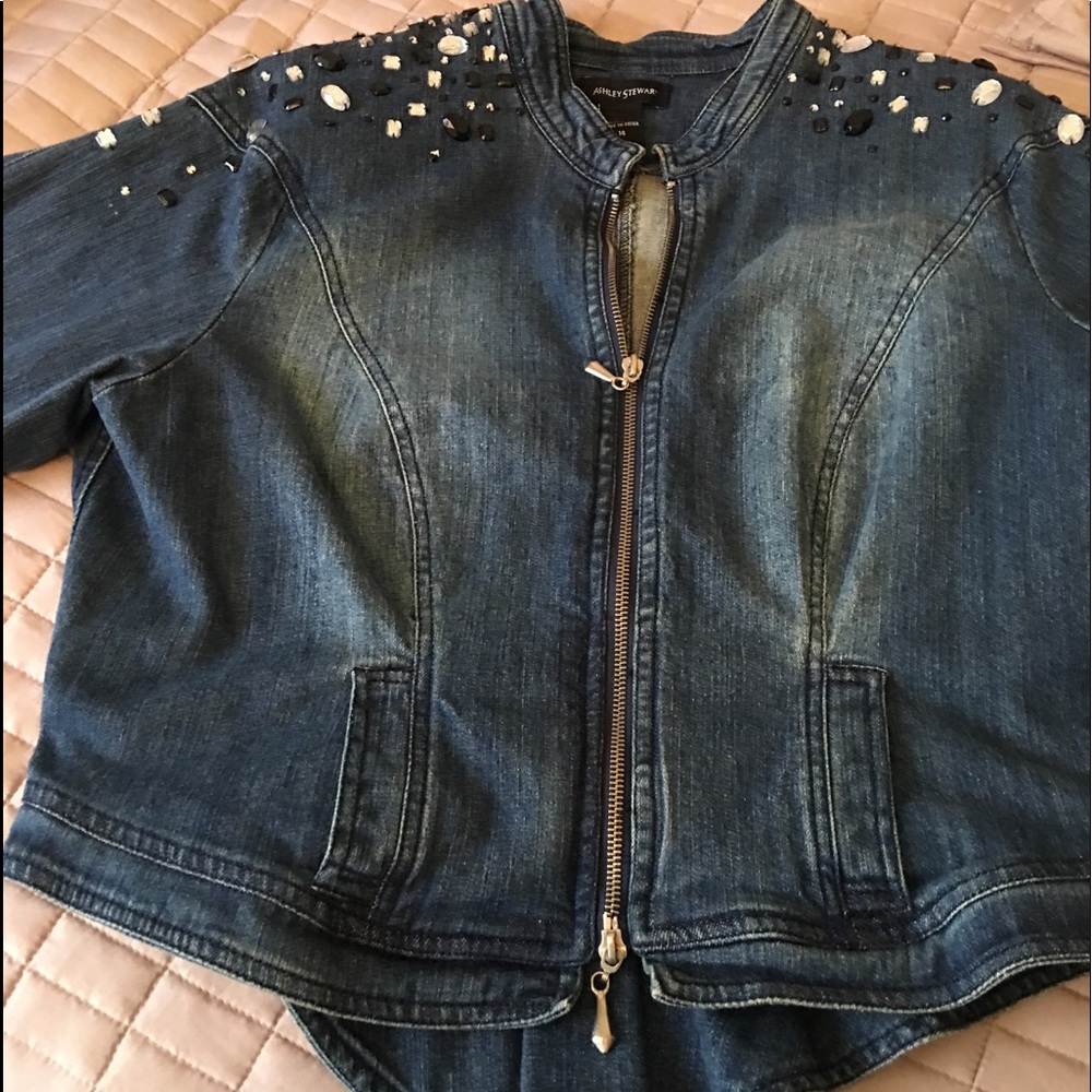 Jewel jean jacket